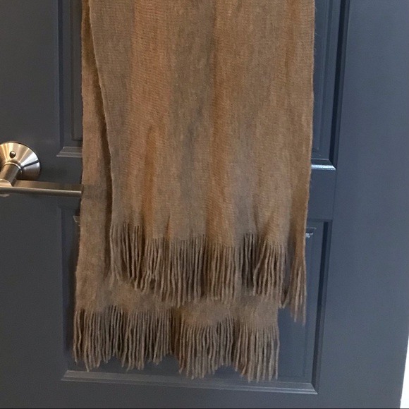 Merona Tan Scarf with Fringe - Picture 8 of 9